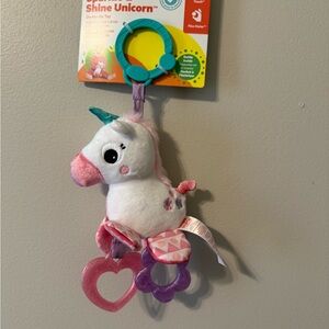 Bright Starts Unicorn Plush with Colorful Rings
